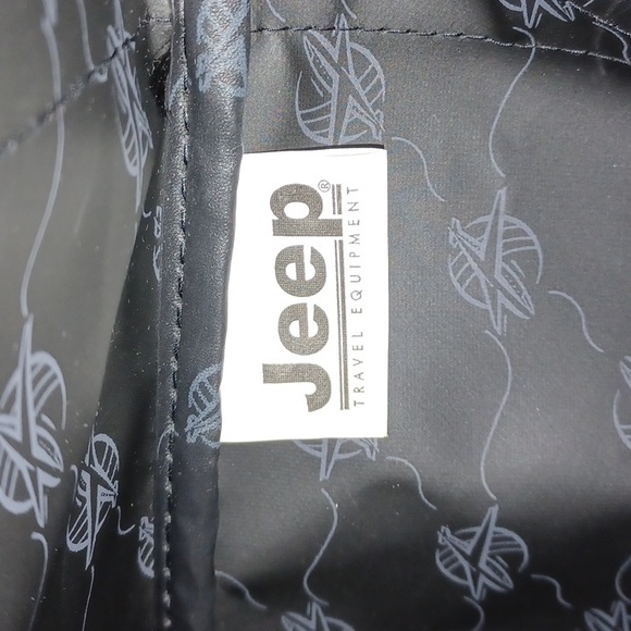 Jeep Travel Equipment Duffle Bag approximately 9"x10"x15" black duffel bag #2 - Picture 14 of 17